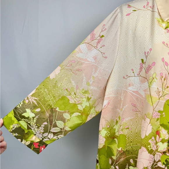 Rose & Olive Nature Inspired Women’s Button Up Tunic Blouse Lightweight Size 2X - Picture 5 of 10